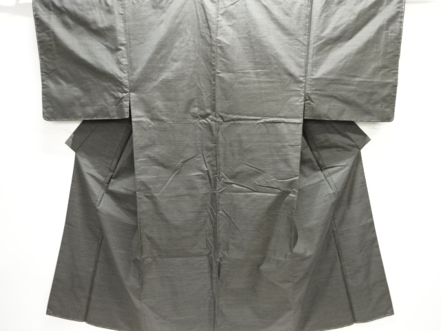 JAPANESE KIMONO / UNUSED OSHIMA TSUMUGI MENS KIMONO ENSEMBLE FOR MEN